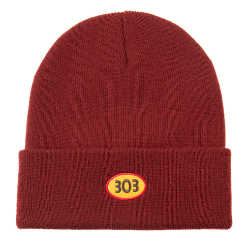 303 Boards - Oval Beanie (Crimson)